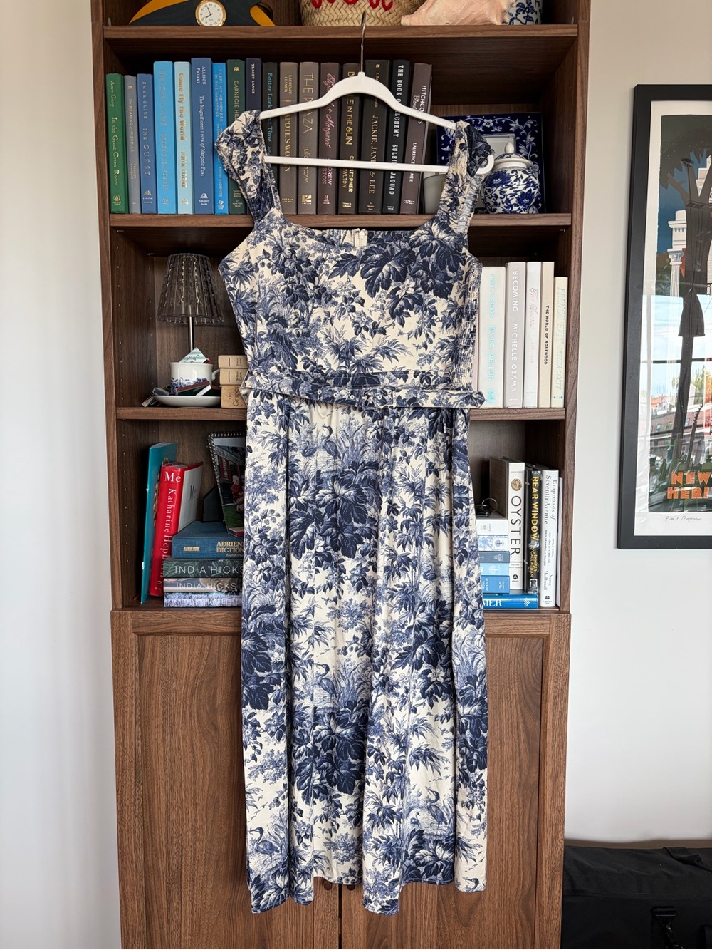 EUC Tuckernuck Navy Cypress Toile Eira Dress: Size Extra-Large (XL)